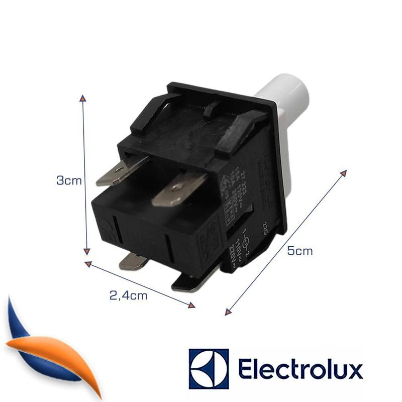 Chave Interruptor Branco Freezer Electrolux 64491701 - Interruptor